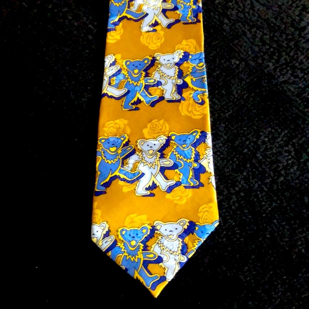 Grateful Dead “Dancin’ Bears” silk necktie